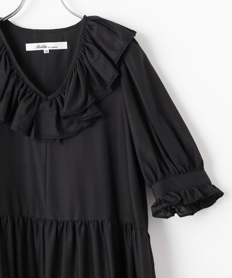 2913-718  Frill Collar Dress(Plain) ¥49,500