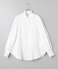 2911-958 Linen Stand Collar Blouse ¥30,800