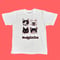 Muddy Cat Club Tシャツ 2色刷り バニラホワイト