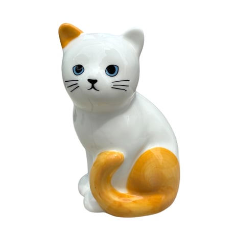 猫型ハンドペイントフラワースタンド