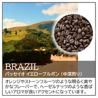 【店頭受取り用】ブラジル／パッセイオ イエローブルボン〔豆のまま・粉にする〕