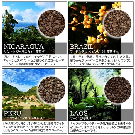 【☆店頭受取り専用】８種類のドリップバッグセット［8月］〔12g×8袋〕