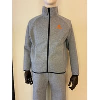 【オンライン先行販売】ダンボールニット　セットアップ(杢グレー×オレンジ)