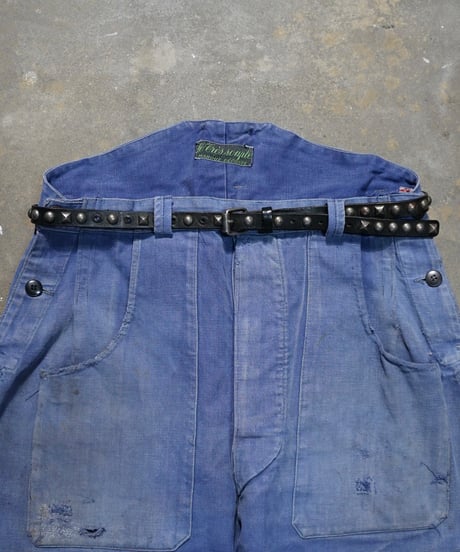 1940~50s French overall modified work pants