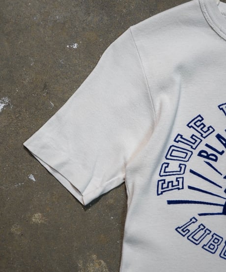 1980s French flock print T shirt