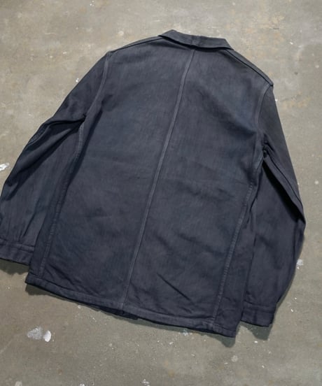 1960s French cotton HBT work jacket “Over dyed”