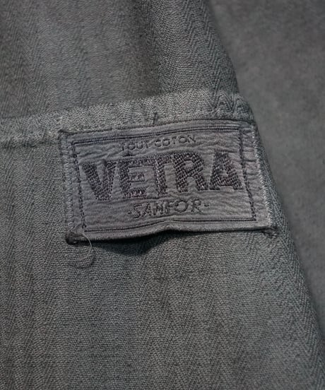1960s French cotton HBT work jacket “Over dyed”