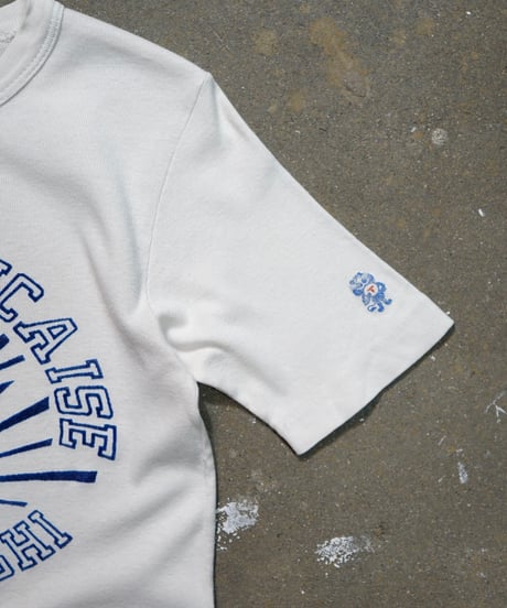 1980s French flock print T shirt