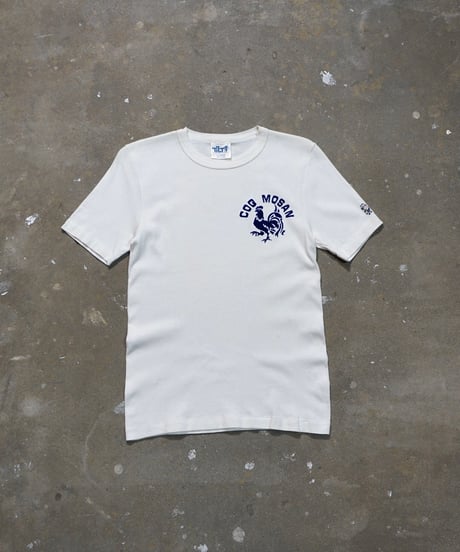 1980s French flock print T shirt