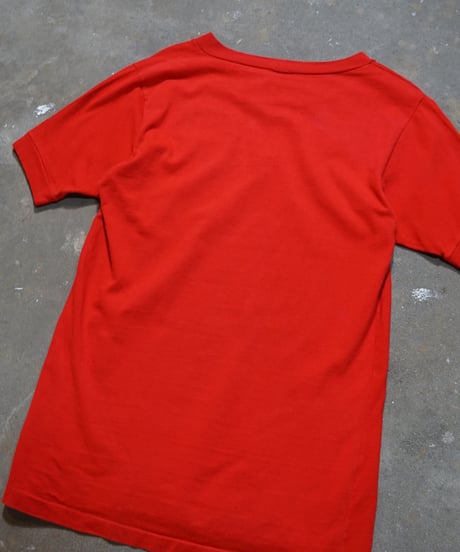 1980s French flock print T shirt