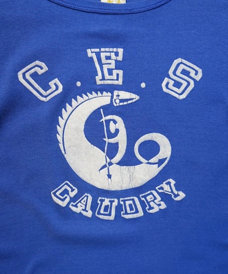 1970s French flock print T shirt