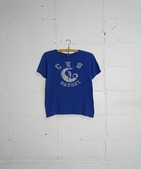 1970s French flock print T shirt