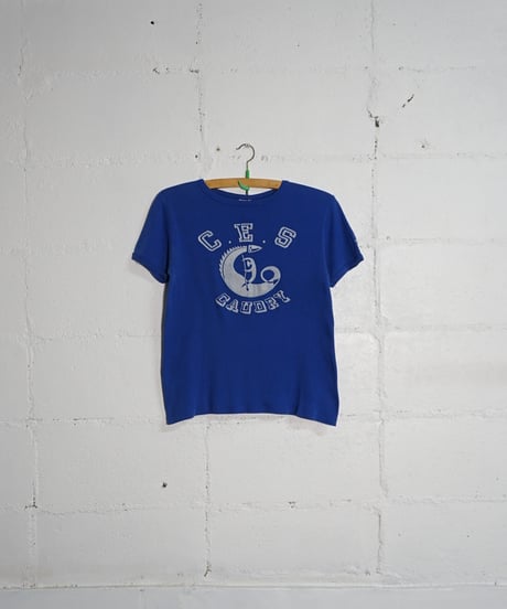 1970s French flock print T shirt