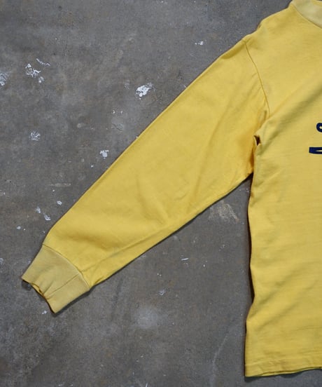 1980s French flock print L/S T shirt