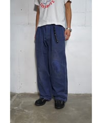 1960s French military cotton twill work pants