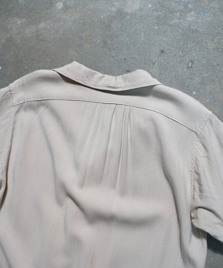 1940~50s French rayon short sleeve shirts