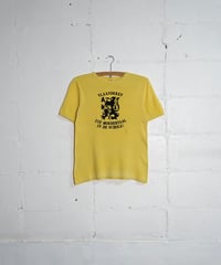 1980s French flock print T shirt