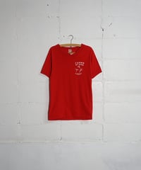 1980s French flock print T shirt