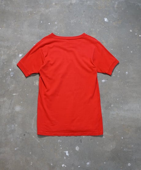 1980s French flock print T shirt