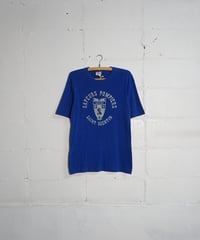 1980~90s French flock print T shirt