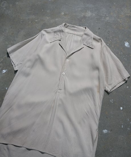 1940~50s French rayon short sleeve shirts