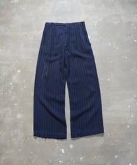 1940~50s German heavy rayon striped slacks