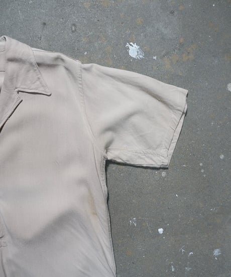 1940~50s French rayon short sleeve shirts