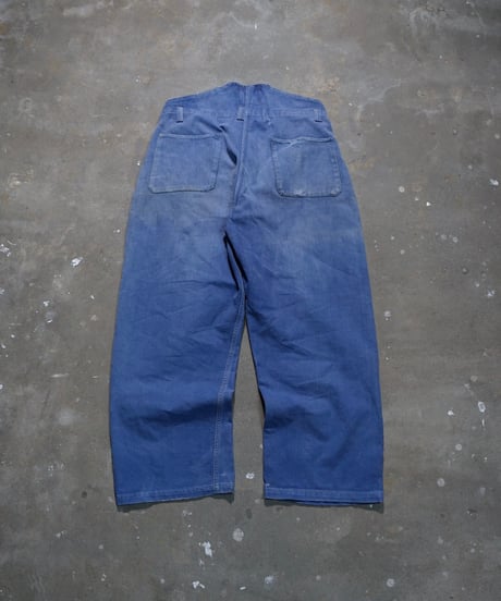 1940~50s French overall modified work pants