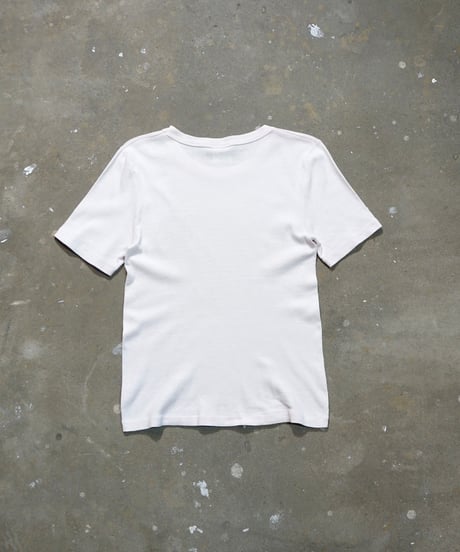 1980s French flock print T shirt