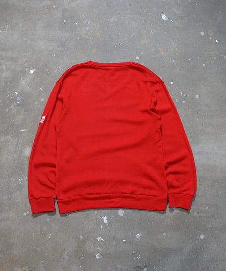 1980s French flock print L/S T shirt