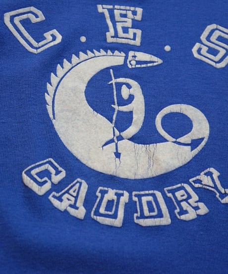 1970s French flock print T shirt