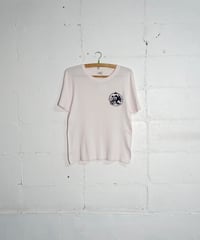 1980s French flock print T shirt