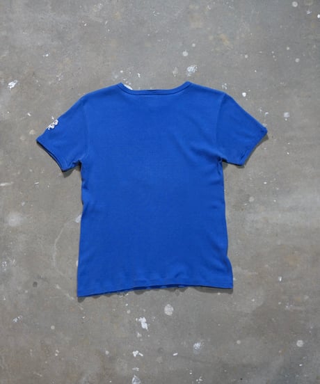 1970s French flock print T shirt