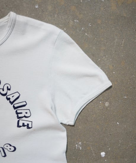 1970s French flock print T shirt