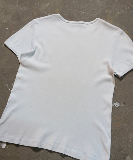 1970s French flock print T shirt