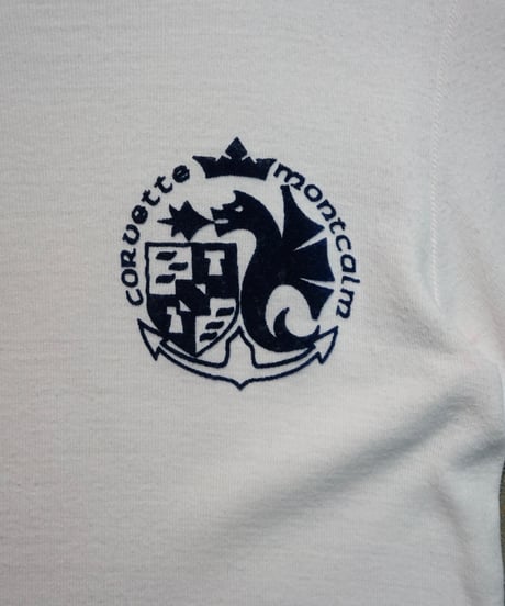 1980s French flock print T shirt