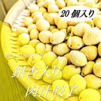 餃子の元博千年の手包み冷凍銀杏入り肉汁餃子20個入り
