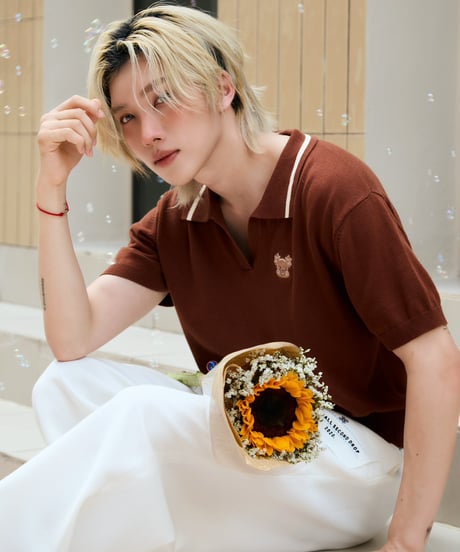 【Magenta】Little Sunset Bear Collection　《ミニポロシャツ》