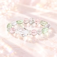 【 クォーツデザインカット 】 ♢ キラキラ浄化ブレスレット ♢ ｟右手用｠