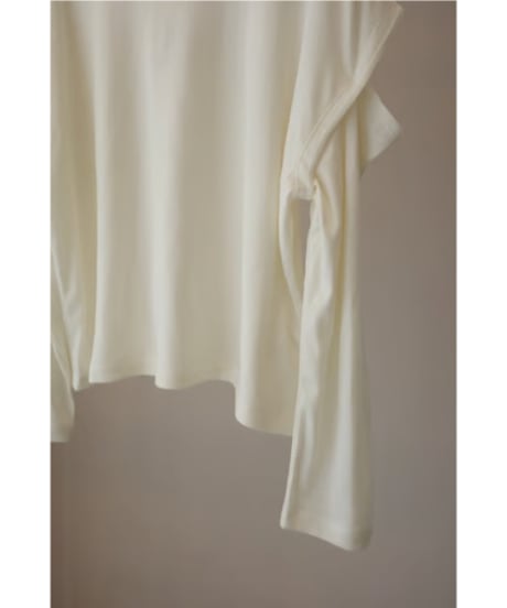 pelleq "SLASH SHOULDER T" white