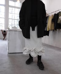 MAEGE "Taffeta balloon hem skirt" ivory