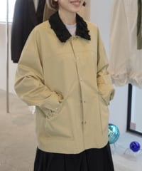 MARGE "Flower collar coveralls Tou exclusive" beige×black