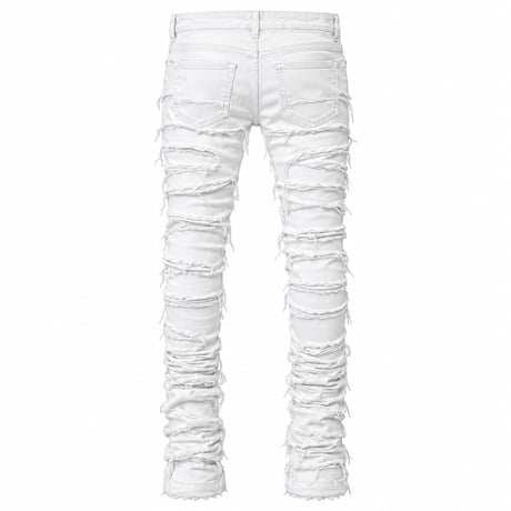 clash denim skinny