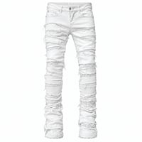 clash denim skinny