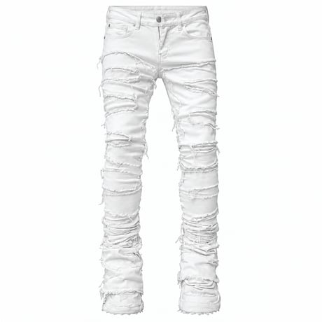 clash denim skinny