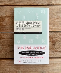 言語学に消えそうなことばを守れるのか
