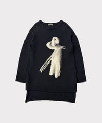 yohji yamamoto pour homme 18AW graphic knit