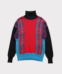 ISSEY MIYAKE crazy pattern wool knit