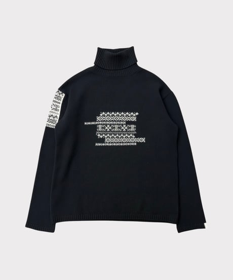 yohji yamamoto pour homme 15AW turtle neck knit