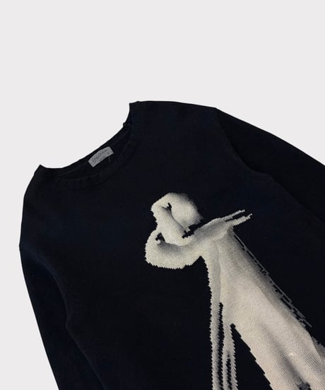 yohji yamamoto pour homme 18AW graphic knit